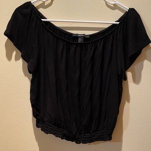 Forever21 off shoulder black top